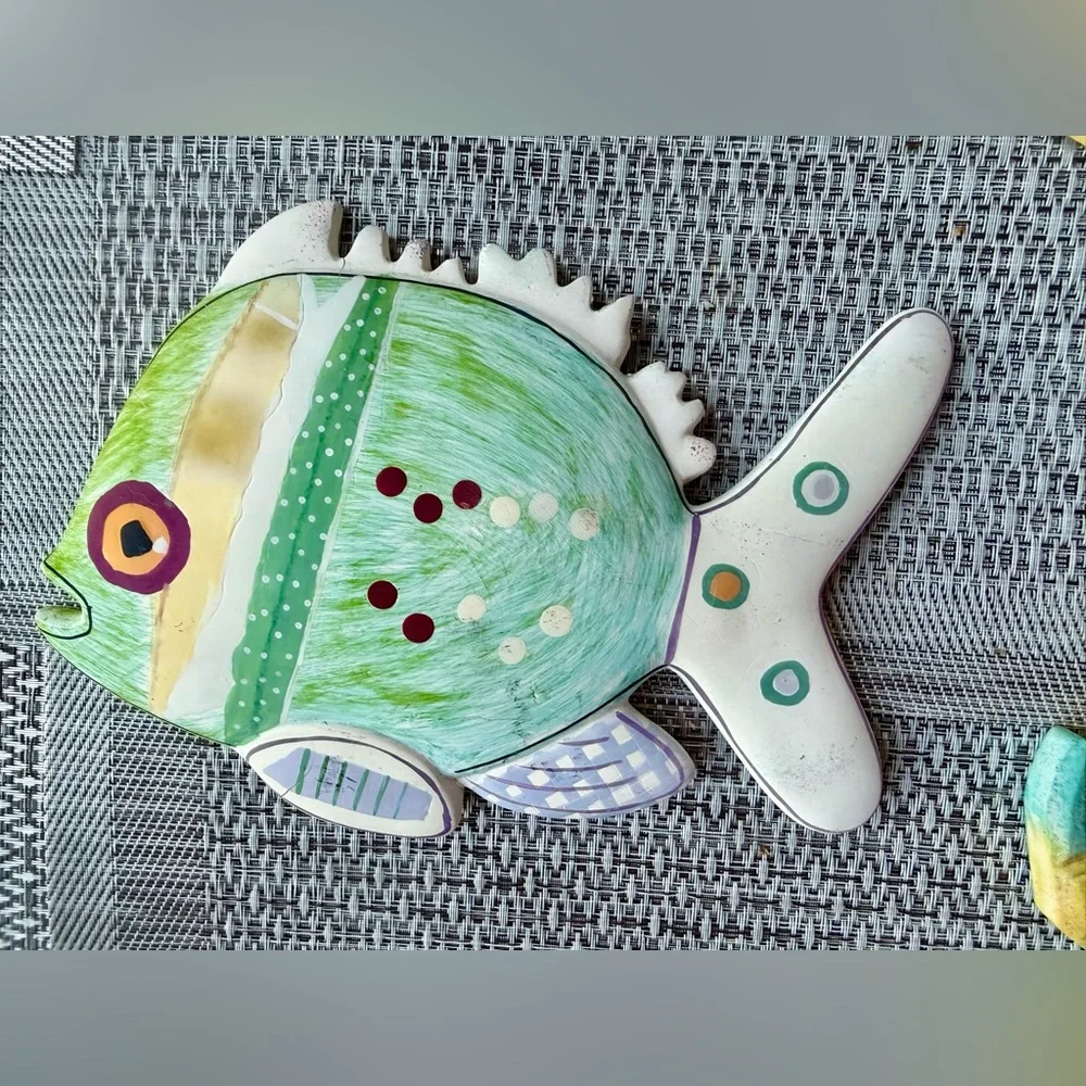 Colorful Fish and Crab Wall Decor Set